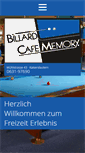 Mobile Screenshot of billardcafe-memory.de